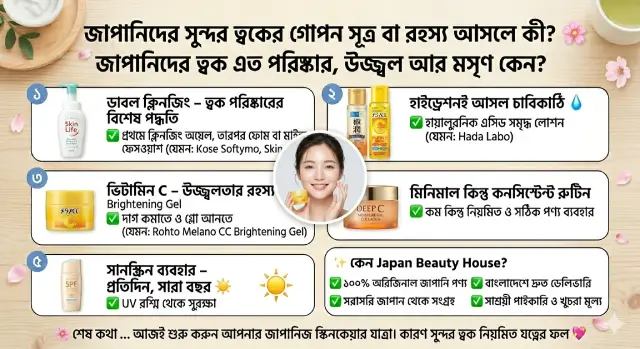জাপানিদের সুন্দর ত্বকের গোপন সূত্র বা রহস্য আসলে কী? 🌸