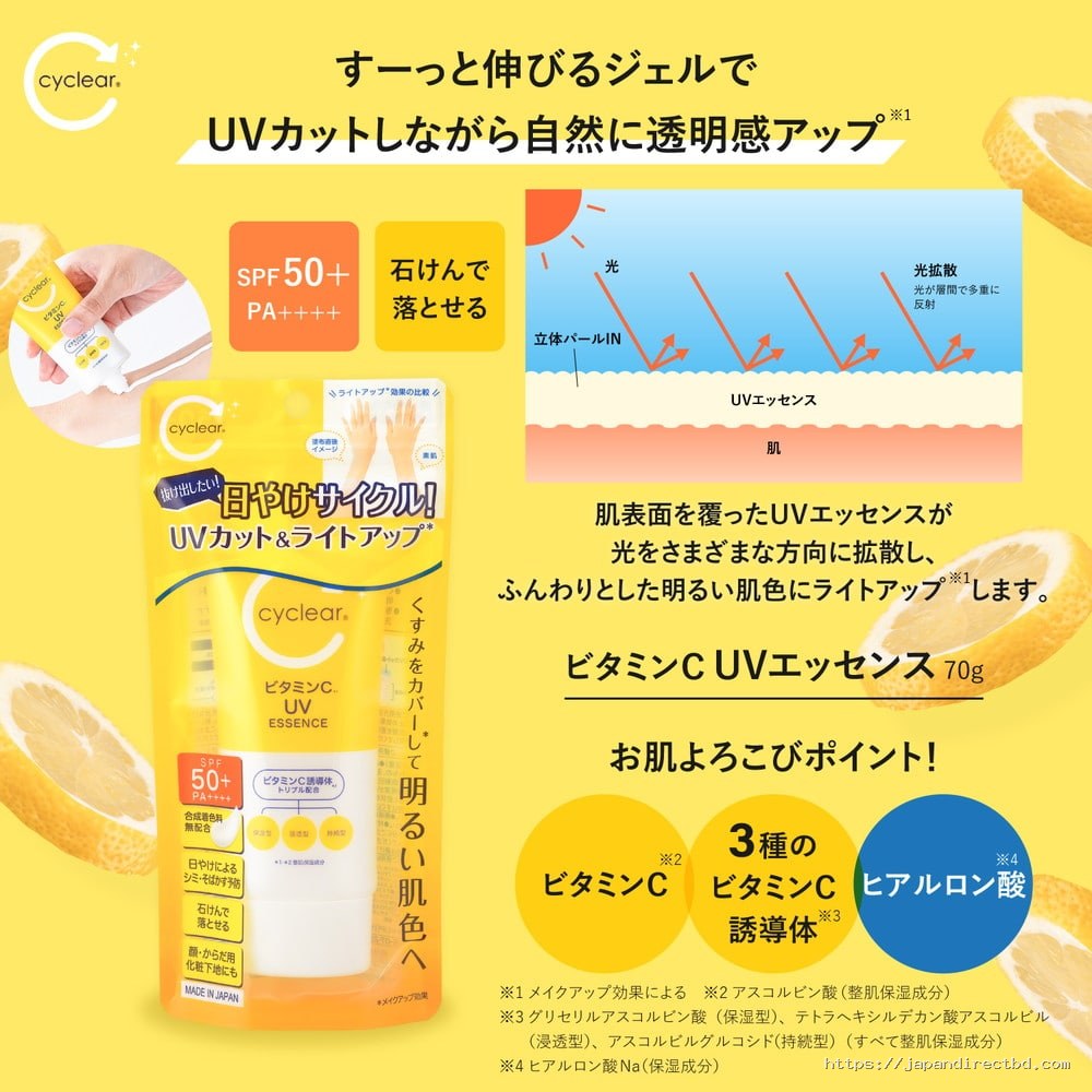 Cyclear Vitamin C UV Essence SPF50+ PA++++ 70g - Image 2