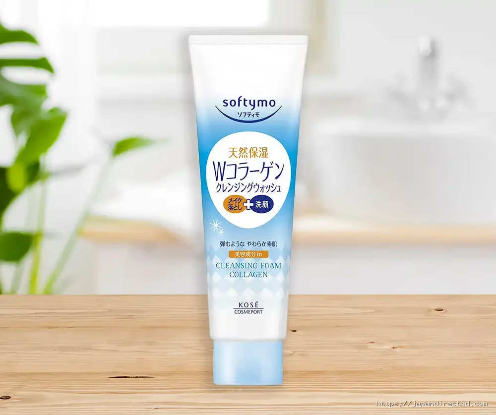 Kose Cosmeport Softymo Cleansing Foam Collagen Face Wash 190g
