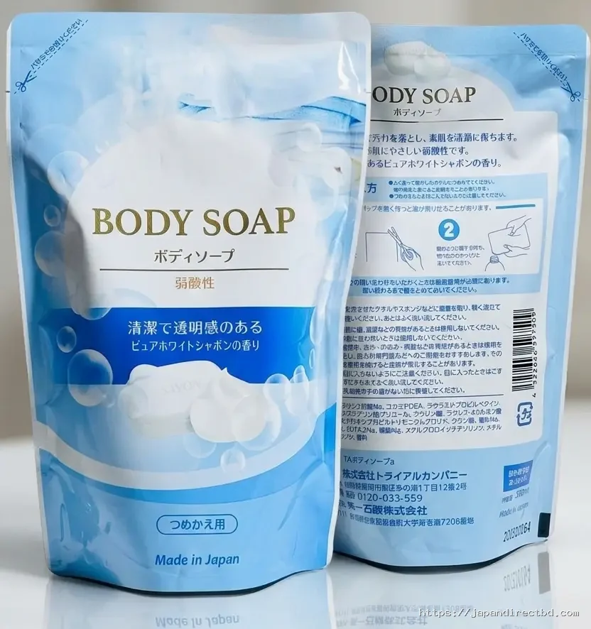 Body Soap Pure White Soap Scent Refill Pack 350ml