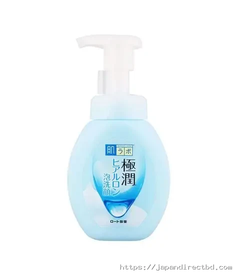 Rohto HadaLabo Gokujyun Foaming Cleanser Hyaluronic Acid Moisture Bubble 160ml