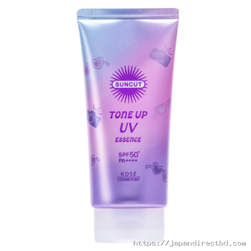 Kose Suncut Tone Up UV Essence Lavender SPF50+ PA++++ 80g