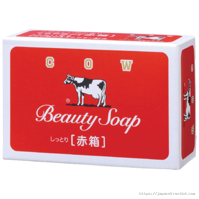 Cow Brand Beauty Soap Red (Moist) 90g – Japanese Moisturizing Milk Soap