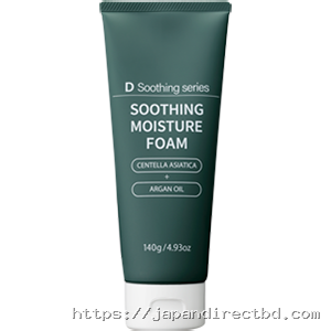 D Soothing Series Soothing Moisture Foam Cleanser 140g | Centella Asiatica & Argan Oil Face Wash