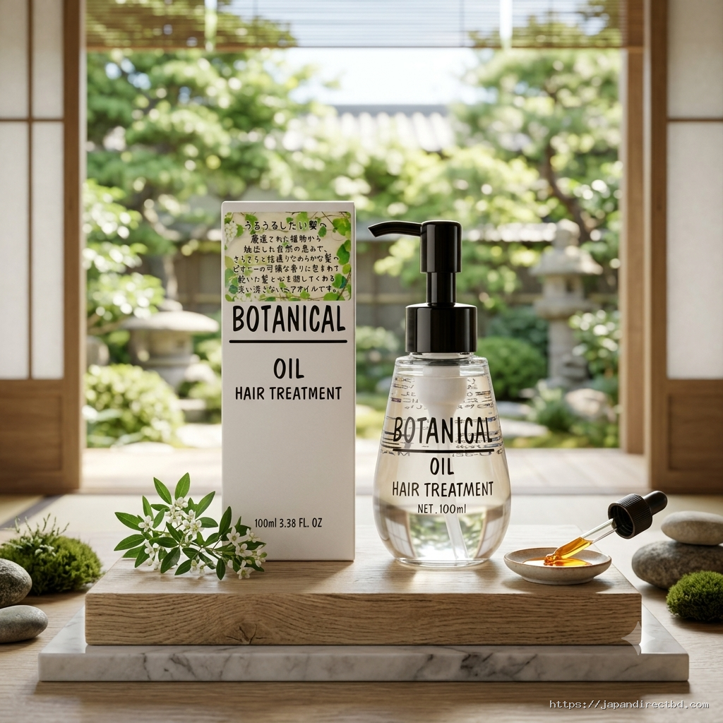 Botanical Oil Hair Treatment 100ml | Japanese Nourishing Hair Oil for Dry & Damaged Hair