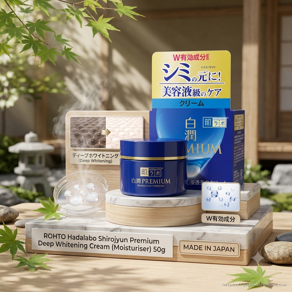 Rohto Hada Labo Shirojyun Premium Brightening Cream 50g
